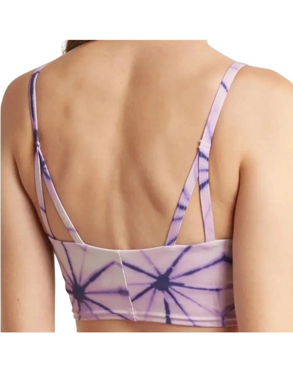 FREE PEOPLE FP MOVEMENT Double Take Cropped Cami in Purple Combo - Size Medium - Picture 2 of 8